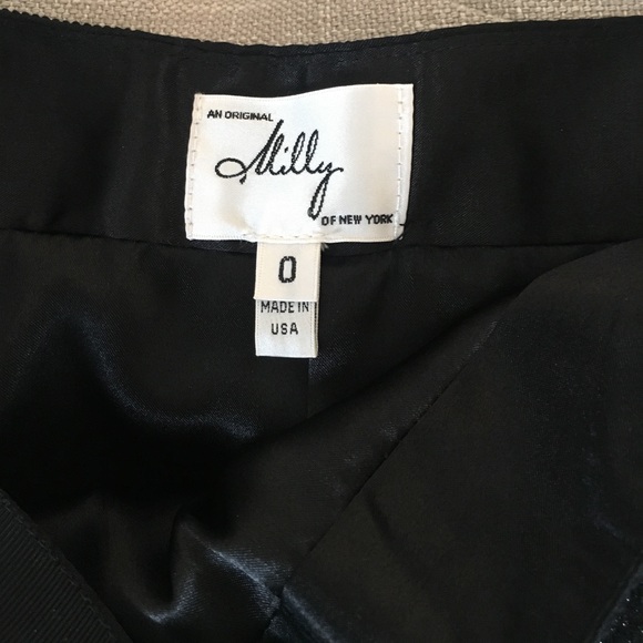 Milly Black Skirt NWOT - Picture 2 of 6